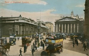 Bank of England, Lontoo. Postikortti lähetetty 1913. tekijältä English Photographer