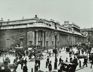 Bank of England, Threadneedle Street, Lontoon kaupunki, 1890 tekijältä English Photographer