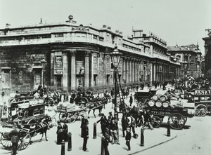 Bank of England, Threadneedle Street, Lontoon kaupunki, 1890 tekijältä English Photographer