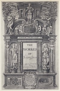 Ben Jonson, The Workers, Worked, KANSSA Stansby 1616 (b/w kuva) tekijältä English Photographer