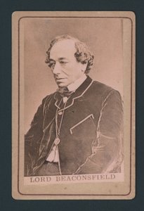 Benjamin Disraeli, käyntikortti tekijältä English Photographer