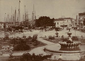 Bridgetown Harbour, noin 1900 tekijältä English Photographer
