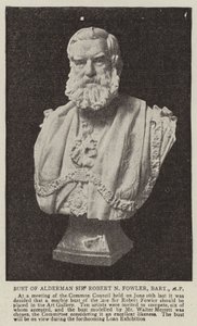 Alderman Sir Robert N Fowlerin rintakuva, Baronet, kansanedustaja tekijältä English Photographer