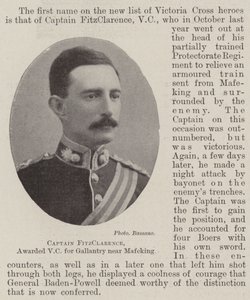Kapteeni FitzClarence, palkittu VC Gallantrysta lähellä Mafekingia tekijältä English Photographer
