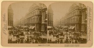 Cheapside, Lontoo; stereoskooppinen kuva tekijältä English Photographer