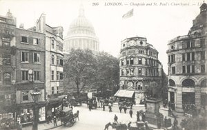Cheapside ja St Pauls Churchyard tekijältä English Photographer