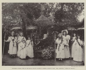Lasten kukkajuhla Royal Botanic Societyn puutarhassa, Regents Park, Mrs Garfords Dream of Beauty tekijältä English Photographer