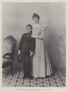 Christina, Espanjan kuningatar ja hänen poikansa Alfonso XIII, Espanjan kuningas