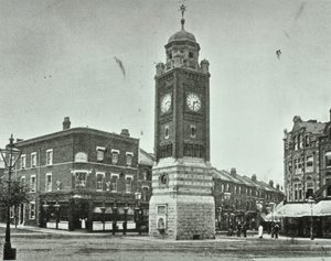 Kellotorni, Broadway, Crouch End, 1890 tekijältä English Photographer