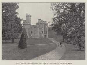 Clunyn linna, Aberdeenshire, Sir Reginald Cathcartin kotipaikka, Baronet tekijältä English Photographer