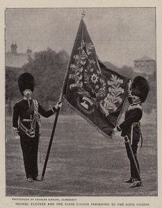 Eversti Fludyer ja State Color esitettiin Scots Guardille tekijältä English Photographer