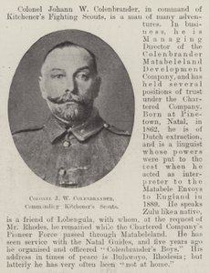 Eversti J W Colenbrander, komentaja Kitcheners Scouts tekijältä English Photographer