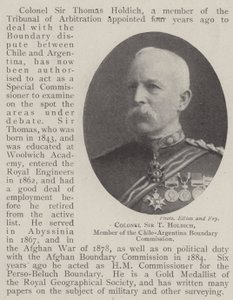 Eversti Sir T Holdich, Chilen ja Argentiinan rajakomission jäsen tekijältä English Photographer