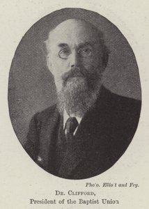 Tri Clifford, baptistiliiton puheenjohtaja tekijältä English Photographer