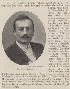 Tohtori Sven Hedin tekijältä English Photographer