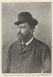 Saxe-Coburgin herttua Alfred ja Edinburghin herttua Gotha tekijältä English Photographer