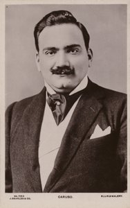 Enrico Caruso, italialainen tenori (1873-1921) tekijältä English Photographer