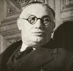 Ernest Bevin, muotokuva, noin 1940 (s/w-kuva). tekijältä English Photographer