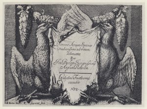F Barlow, Diversae avium -lajit, G Faithorne 1658 (b/w valokuva) tekijältä English Photographer