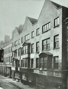 Fetter Lane, Barnards Innin takaosa, Lontoon kaupunki, 1879 tekijältä English Photographer