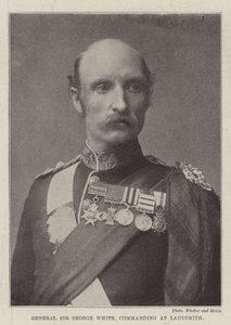 Kenraali Sir George White, komentaja Ladysmithissä tekijältä English Photographer