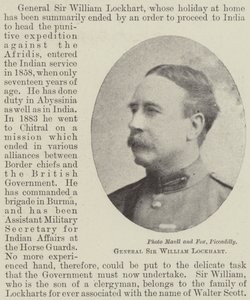 Kenraali Sir William Lockhart tekijältä English Photographer
