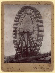 Yleinen näkymä Great Wheelille, Earls Court, Lontoo tekijältä English Photographer