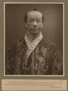 George Grossmith Ko-Kona elokuvassa The Mikado tekijältä English Photographer
