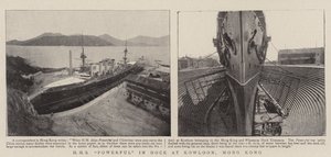 HMS Powerful Dockissa Kowloonissa, Hong Kongissa tekijältä English Photographer