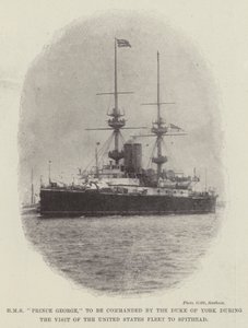 HMS Prince George, Yorkin herttuan komentaja Yhdysvaltain laivaston Spitheadin vierailun aikana tekijältä English Photographer