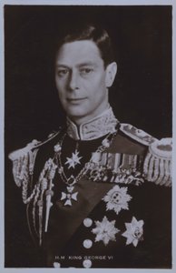 HM King George VI (m/w kuva) tekijältä English Photographer