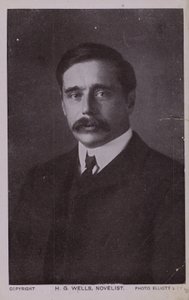 H G Wells (1866-1946), englantilainen kirjailija tekijältä English Photographer