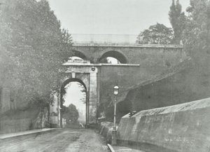 Highgate Archway, Archway Road Bridge: yleiskuva vanhasta sillasta, 1896 tekijältä English Photographer