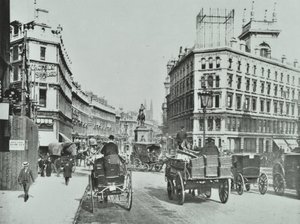 Holborn Circus, Lontoon kaupunki, 1890 tekijältä English Photographer