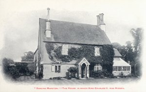 Talo Long Marstonin kylässä Gloucestershiressä, jonne kuningas Charles II piilotettiin, kun hän oli paennut armeijansa tappion jälkeen Worcesterin taistelussa tekijältä English Photographer