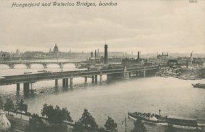 Hungerford ja Waterloo Bridges, Lontoo tekijältä English Photographer