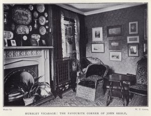 Hursley Vicarage, John Keblen suosikkinurkkaus (m/w kuva) tekijältä English Photographer