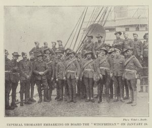 Imperial Yeomanry astuu Winifredian-alukselle 28. tammikuuta tekijältä English Photographer