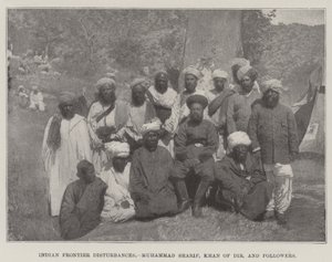 Indian Frontier Disturbances, Muhammad Sharif, Khan of Dir ja Followers tekijältä English Photographer