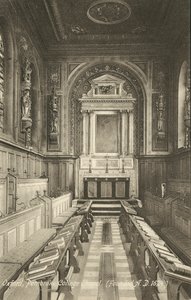 Sisustus, Pembroke College Chapel, Oxford, Oxfordshire (m/w kuva) tekijältä English Photographer