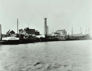 Isle of Dogs -pumppuasema: ulkopuoli, 1895 tekijältä English Photographer