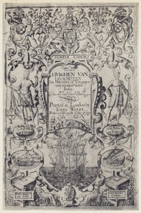 J Linschoten, Discourse of Voyages, J Wolfe 1598 (b/w kuva) tekijältä English Photographer