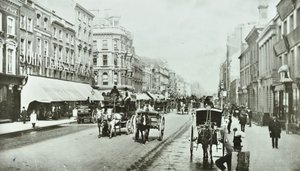 John Lewis, Oxford Street, Westminster LB: katso itään Oxford Circusilta, 1890 tekijältä English Photographer