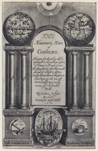 L Roberts, The Merchants Mapp of Commerce, R Mabb 1638 (b/w valokuva) tekijältä English Photographer