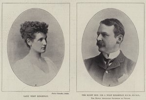 Lady West Ridgeway ja oikea herra Sir Joseph West Ridgeway tekijältä English Photographer