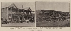 Ladysmith, jossa Sir George White pitää uljaasti omaansa tekijältä English Photographer