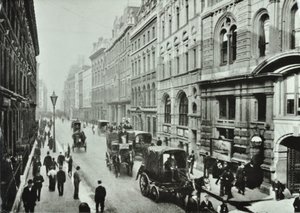 Leadenhall Street, Lontoon kaupunki, 1895 tekijältä English Photographer