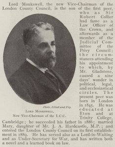 Lord Monkswell, LCC:n uusi varapuheenjohtaja tekijältä English Photographer