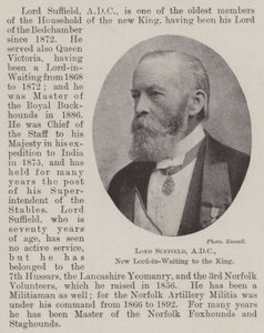 Lord Suffield, ADC, uusi lordi kuninkaalle tekijältä English Photographer