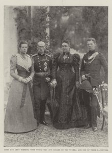 Lordi ja Lady Roberts ainokaisen poikansa (tappineen Tugelassa) ja yhden tyttärensä kanssa tekijältä English Photographer